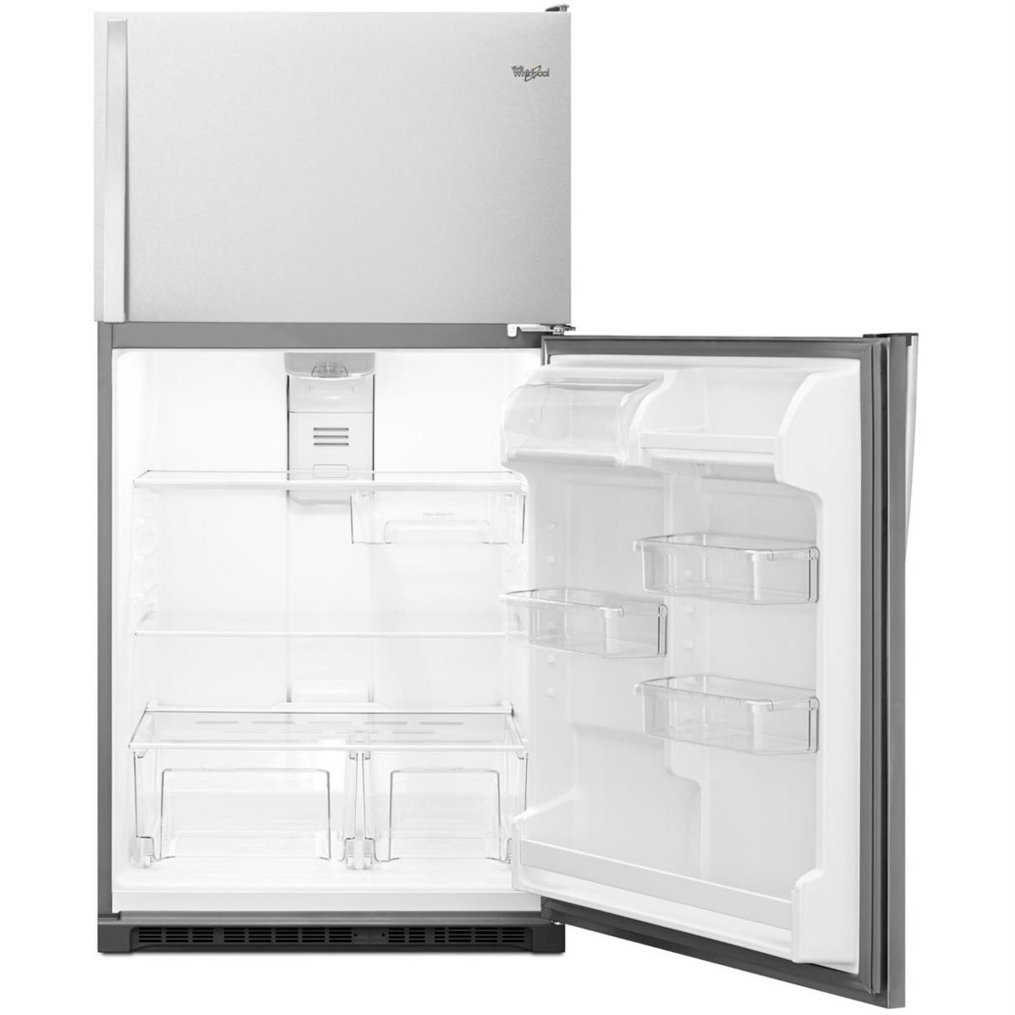 whirlpool 20.5 stainless steel refrigerator