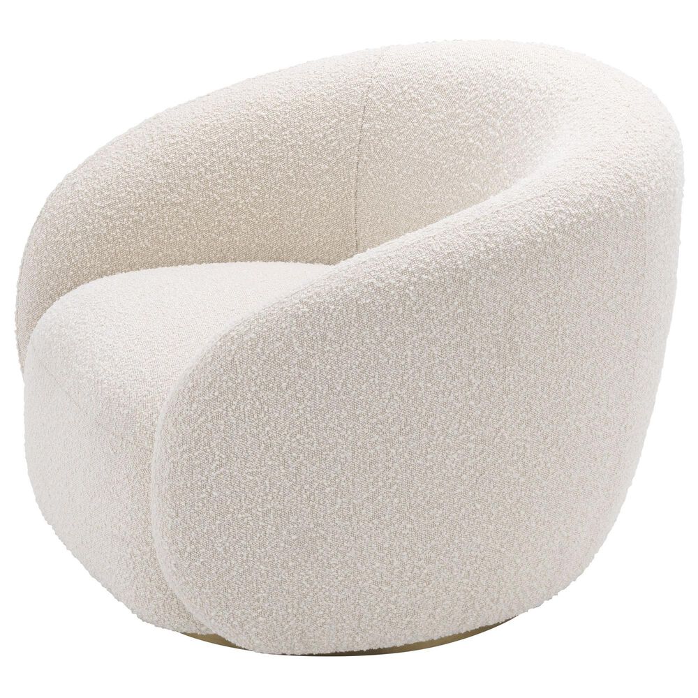 Eichholtz Brice Swivel Chair in Boucle Cream, , large