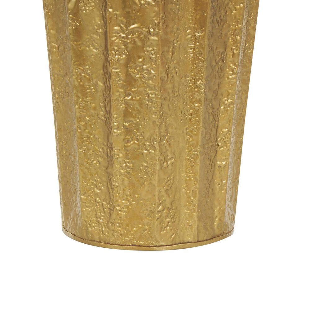 Maple and Jade 2-Piece Hammered Floor Decorative Vase Set in Gold, , large