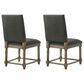 HOMLUX Side Chair with Gray Cushion in Reclaimed Gray (Set of 2), , large