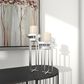 Maple and Jade 13" Glam Candle Holder with Rectangular Frame in Silver (Set of 2), , large