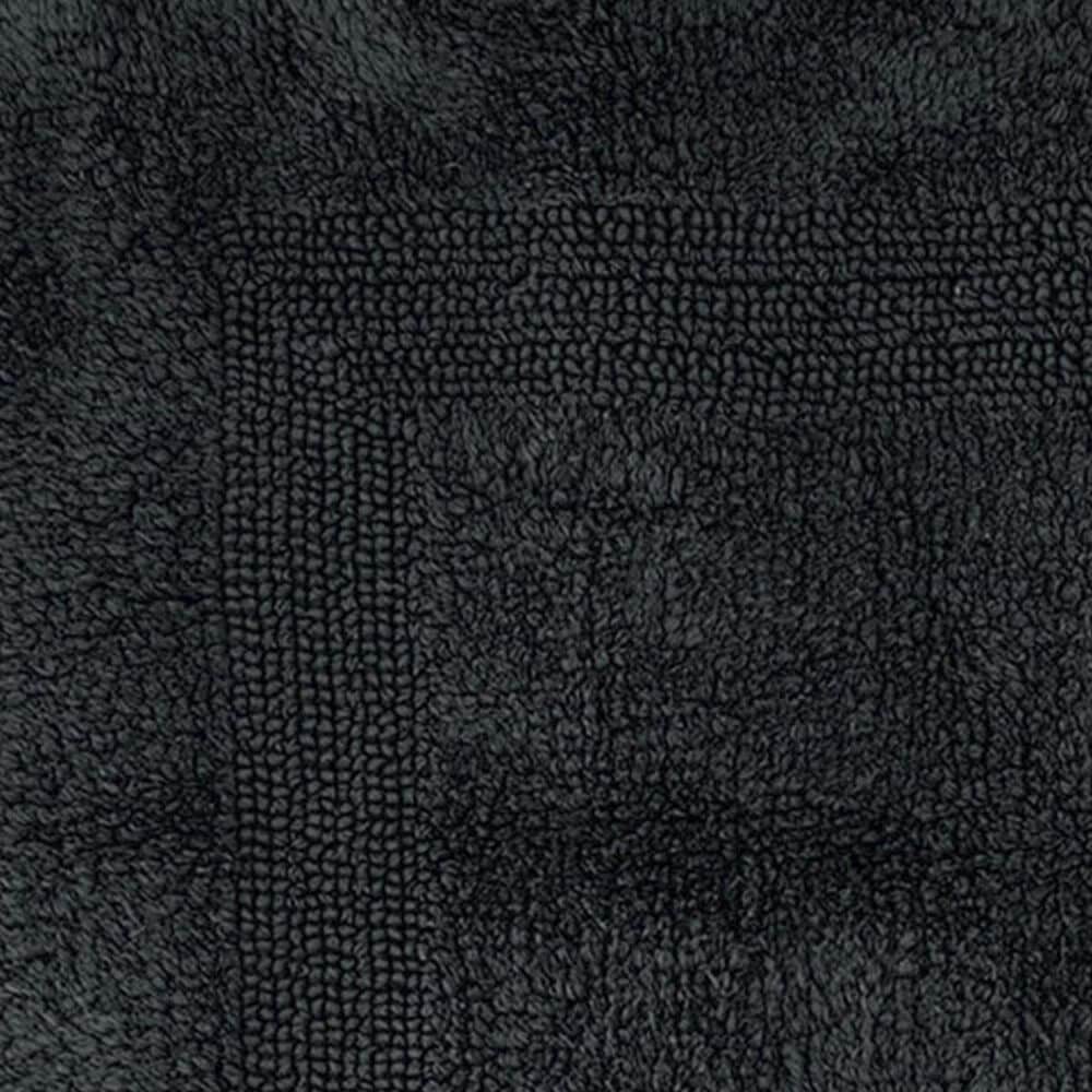 Timberlake Lavish Home 100% Cotton Long Bath Rug in Black, , large