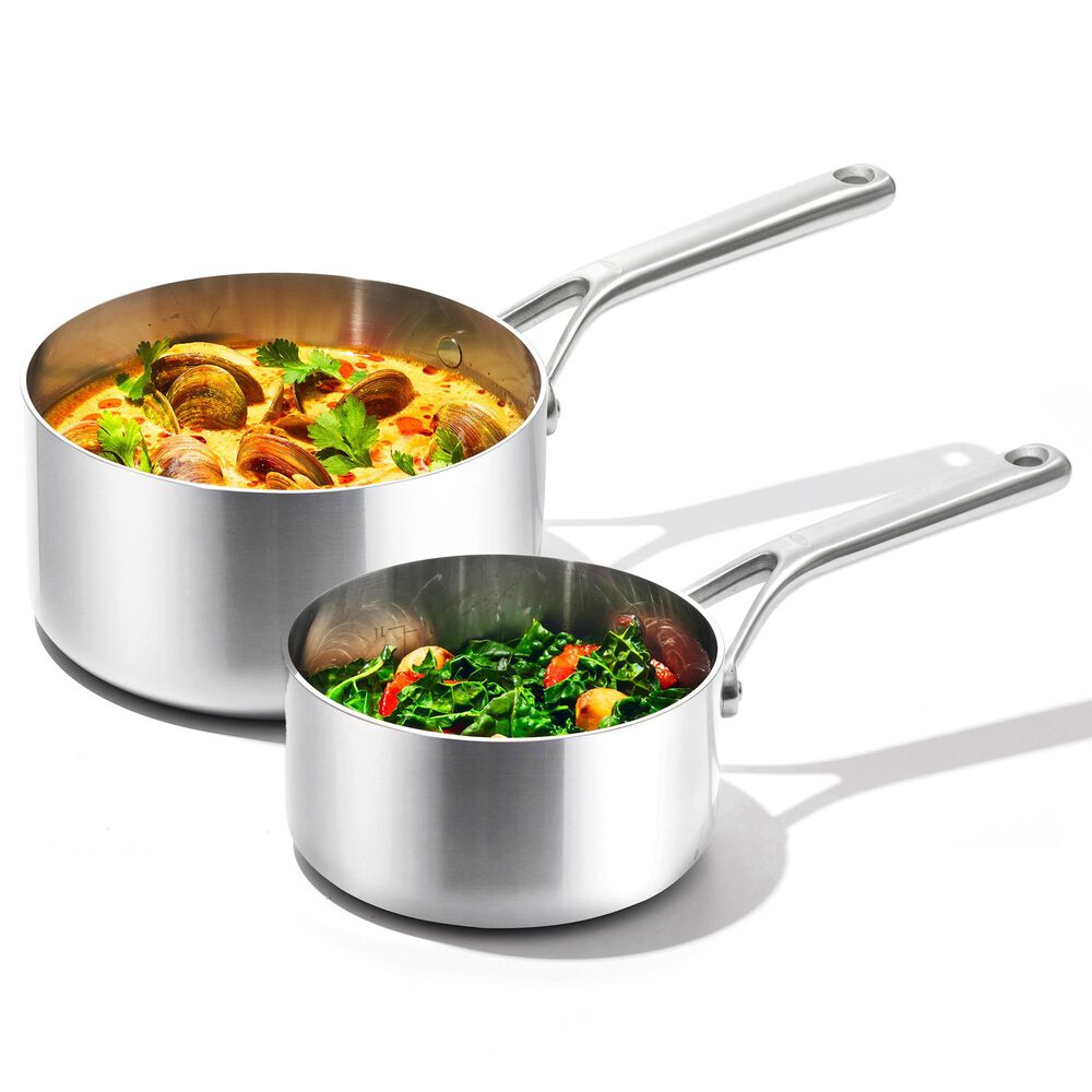 Green Pan Mira 4-Piece Saucepan Set in Stainless Steel, , large