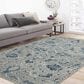 Amer Rugs Romania 8" x 10" Gray and Blue Area Rug, , large