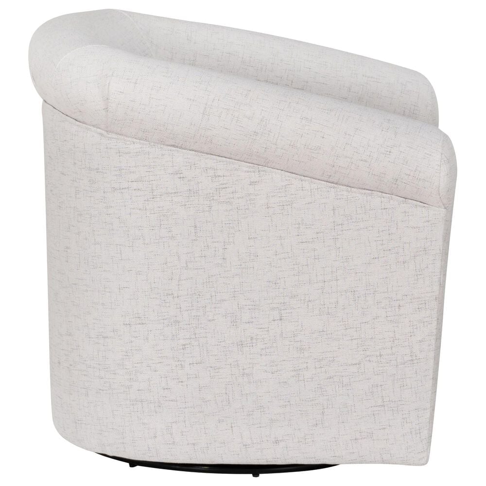 Linon Home Decor Bonnie Swivel Chair in Bone, , large