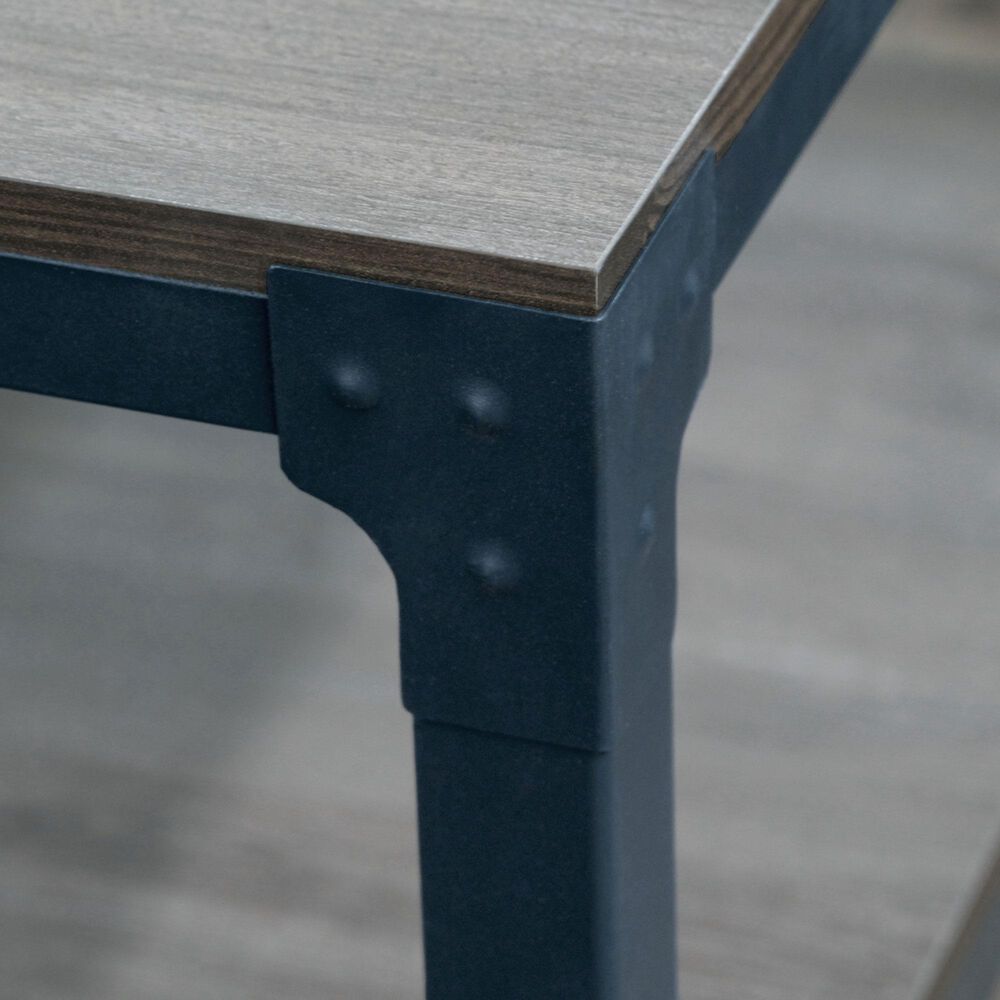 Golden Wave Furniture Derek End Table in Warm Gray and Black, , large