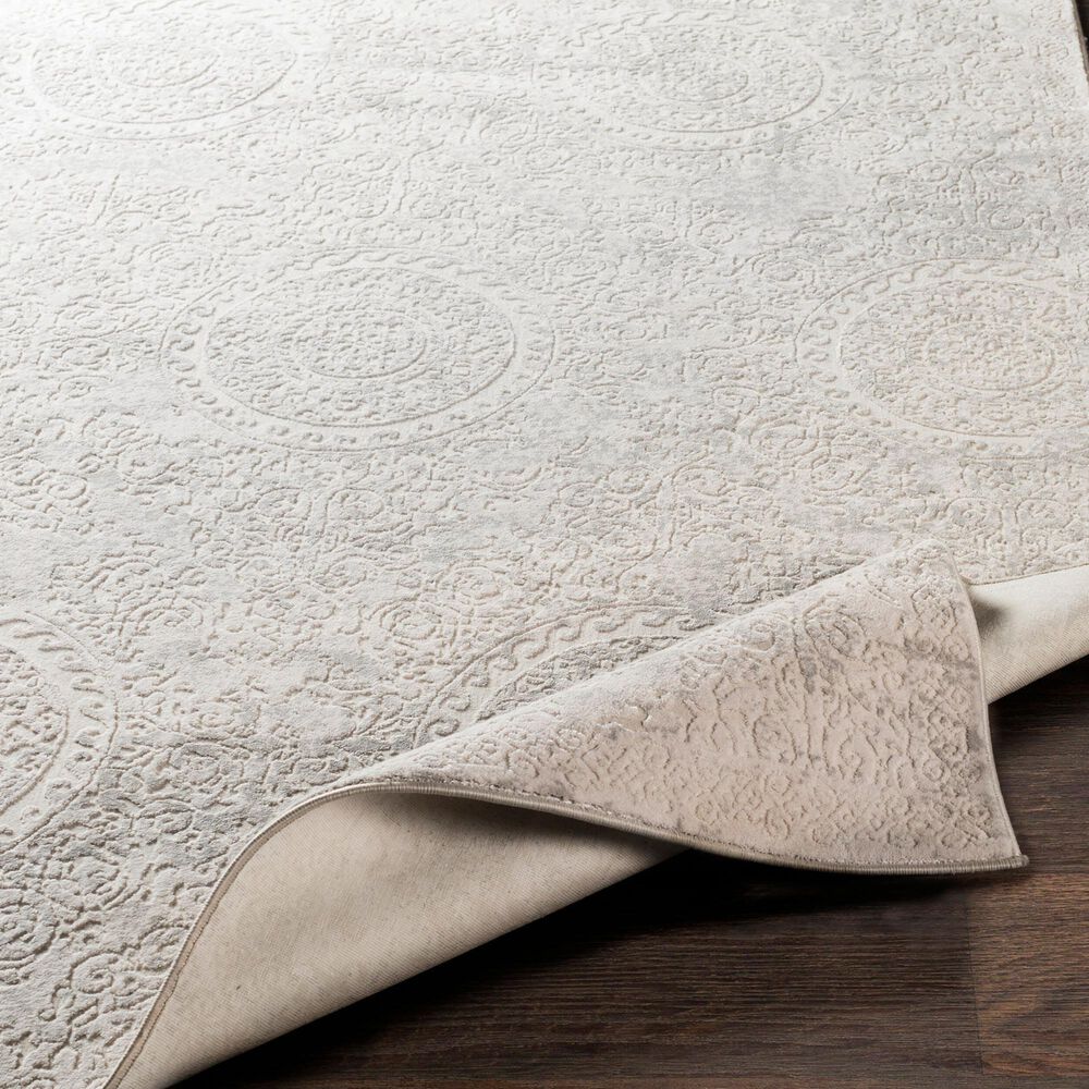 Surya Aisha AIS-2307 12&#39; x 15&#39; Light Gray and Off-White Area Rug, , large