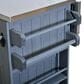 Hearth and Haven Outdoor Kitchen Island Cart with Extendable Stainless Steel Top and Adjustable Shelf in Gray, , large
