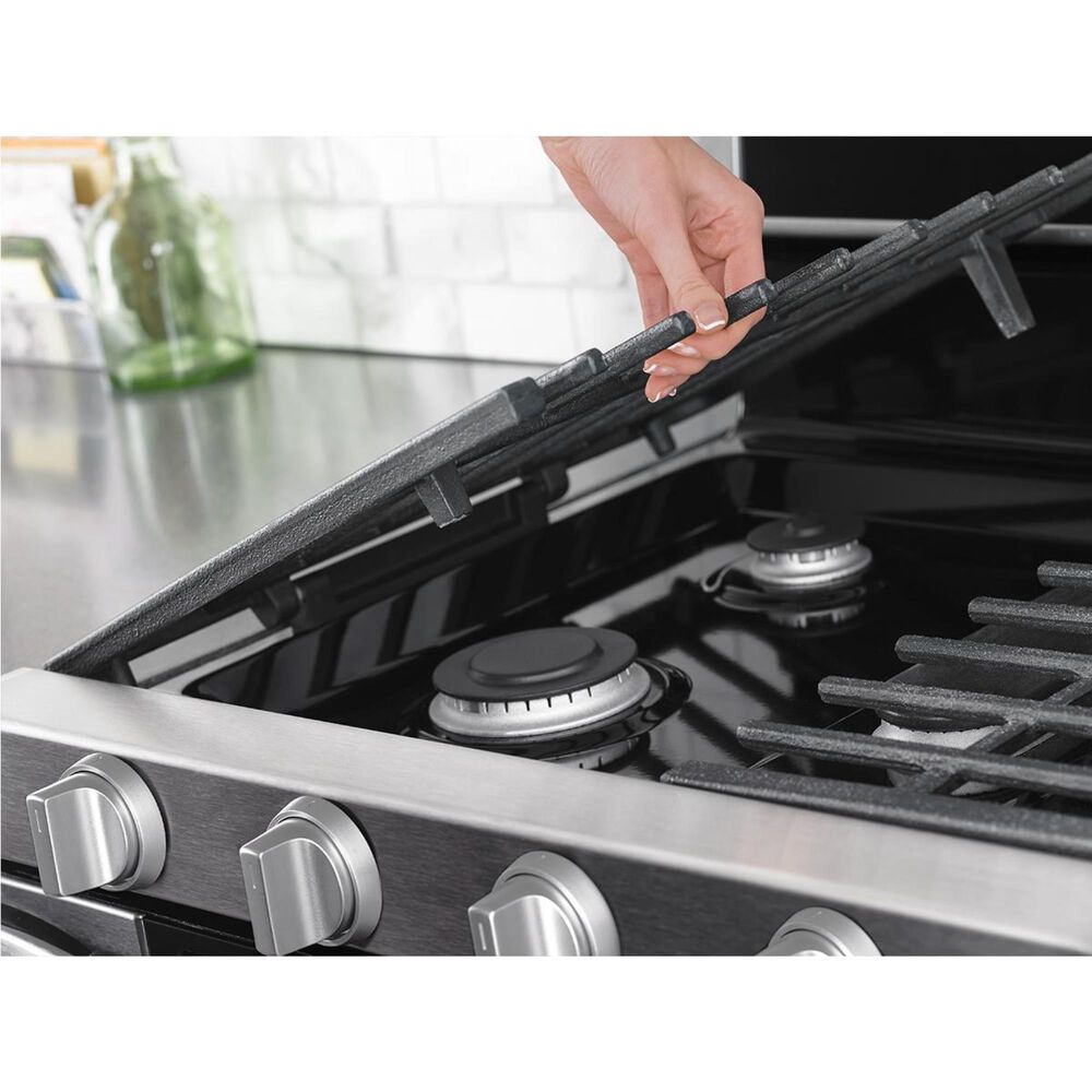 Whirlpool 6.0 Cu. Ft. Gas Double Oven Range with Center Oval Burner in Stainless Steel, , large