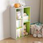 HOMLUX 5-Cube Reversible Storage Bookshelf in White and Green, , large