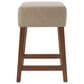 Valor Living Roscoe 26" Backless Counter Stool with Taupe Upholstery in Cherry, , large
