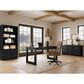 Riverside Furniture Westwood Dark Writing Desk in Ebony Whiskey Oak, , large
