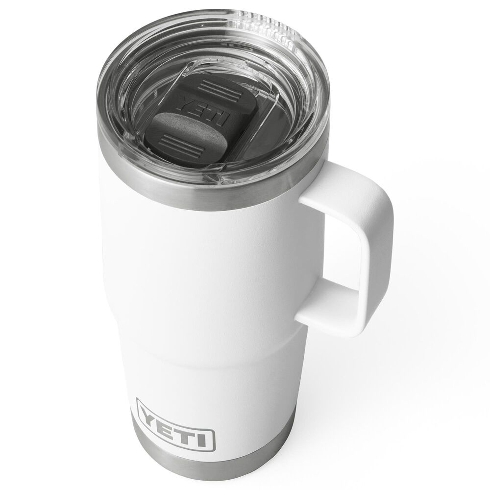 YETI Rambler 20 Oz Travel Mug with StrongHold Lid in White, , large