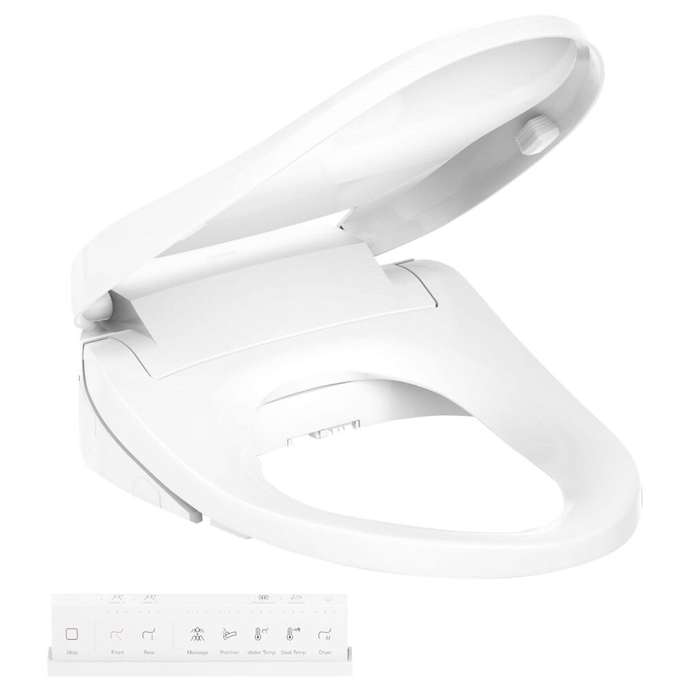 Kohler PureWash E820 Elongated Bidet Toilet Seat with Remote Control in White, , large