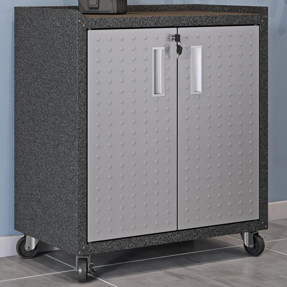 Dayton Fortress 31.5" Garage Mobile Cabinet with Two Doors in Grey, , large