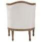 Baxton Studio Charlemagne Accent Chair in Beige, , large