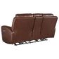 Ashley Next Move Power Reclining Console Loveseat in Mahogany, , large