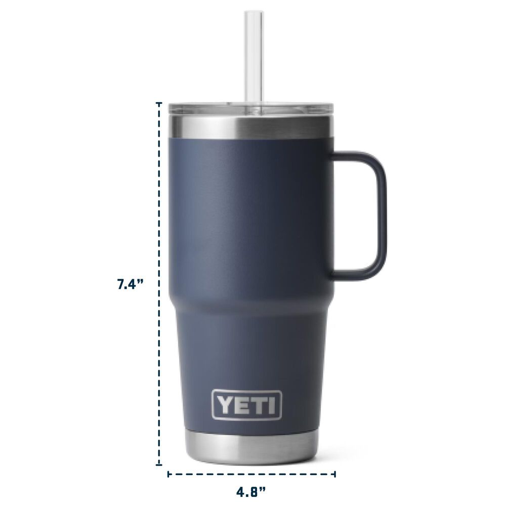 YETI Rambler 25 Oz Straw Mug in Black, , large