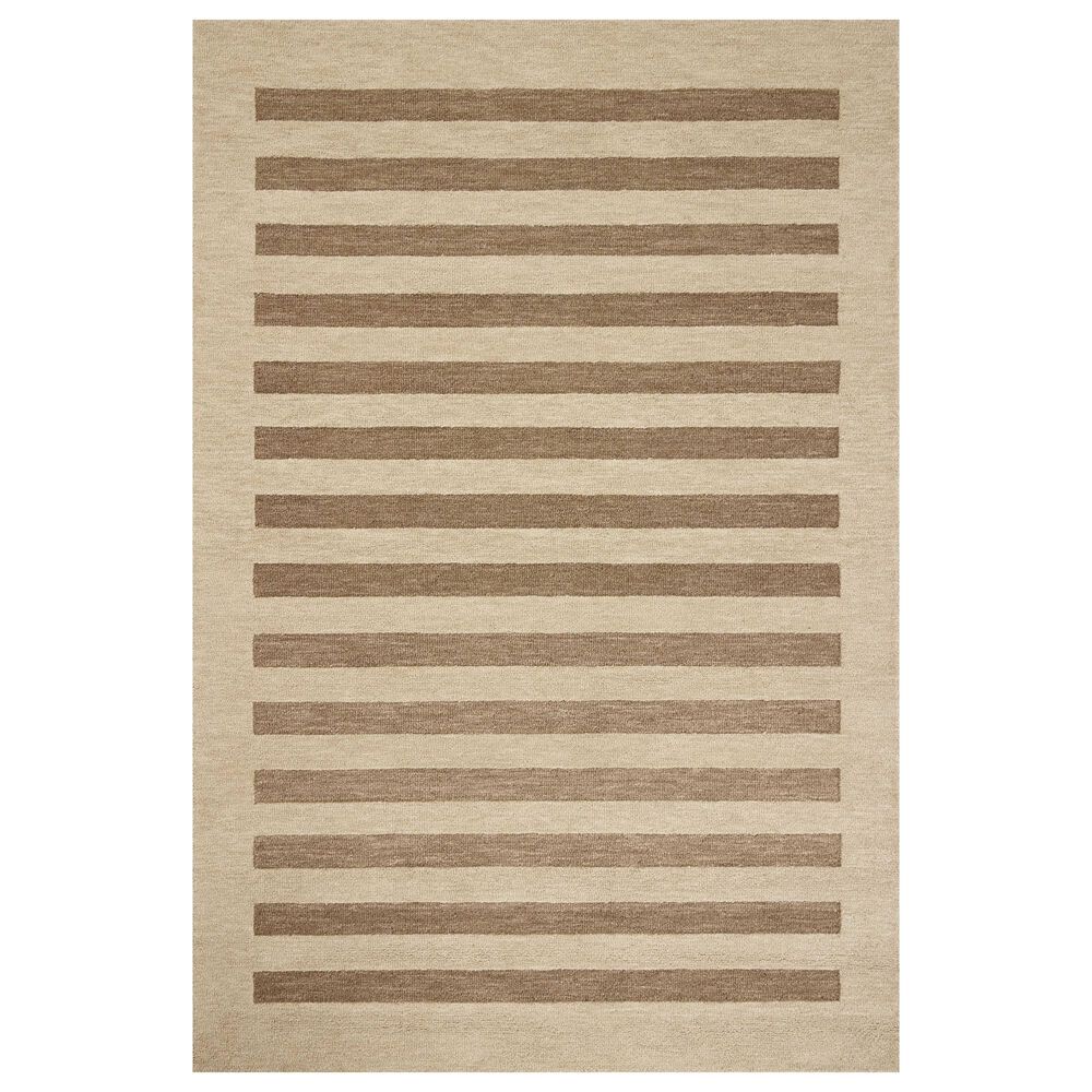 Loloi Craven Oatmeal and Bark 7"9" x 9"9" Area Rug, , large