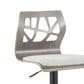 Lumisource Folia Swivel Barstool in Black and Light Grey (Set of 2), , large