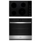Whirlpool 2-Piece Kitchen Package with 5.0 Cu. Ft. Single Wall Oven and Electric Cooktop in Fingerprint Resistant Stainless Steel and Black, , large