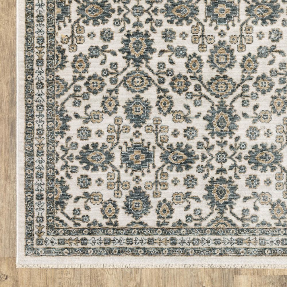 Oriental Weavers Echo Ivory and Blue 9&#39;10&quot; x 12&#39;10&quot; Area Rug, , large