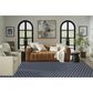 Nourison Twist Reversible 9" x 12" Navy Indoor/Outdoor Area Rug, , large