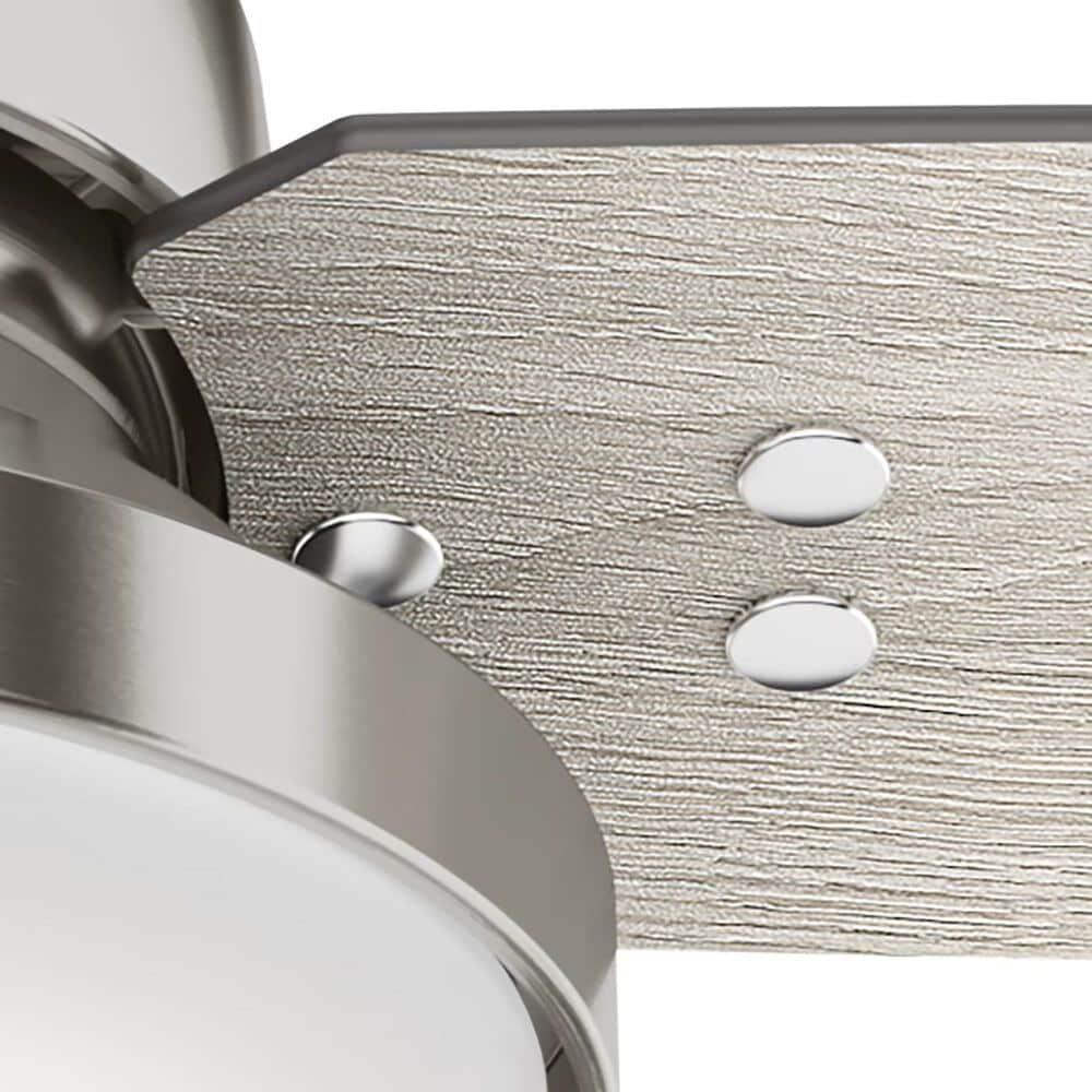 Hunter Sentinel 44&quot; Ceiling Fan with LED Lights in Brushed Nickel, , large
