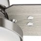 Hunter Sentinel 44" Ceiling Fan with LED Lights in Brushed Nickel, , large