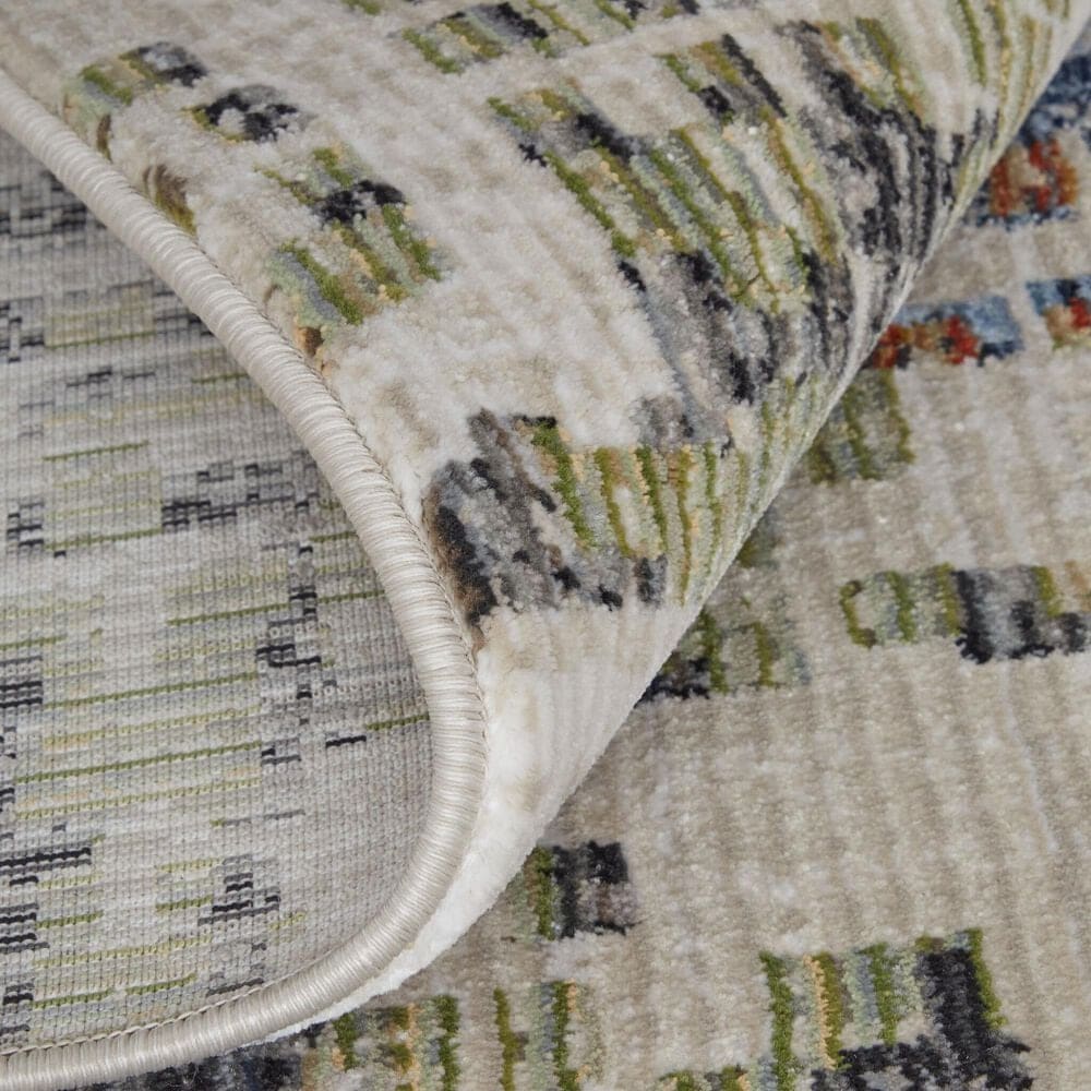 Feizy Sonora 39NVF 5&#39; x 7&#39;6&quot; Ivory and Multicolor Area Rug, , large