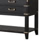 Lexora Home Norwalk 72" Double Bathroom Vanity in Black Oak with White Quartz Top and Rectangular Sinks, , large