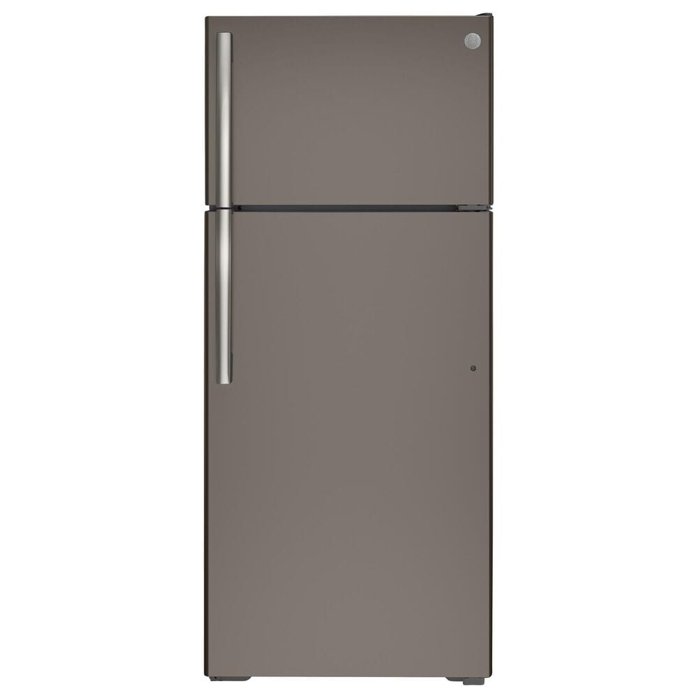 GE Appliances 17.5 Cu. Ft. Top Freezer Refrigerator with Reversible Door in Slate, , large