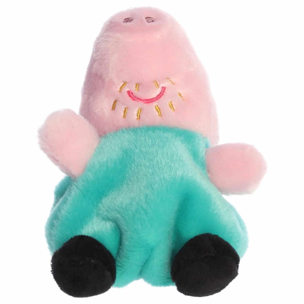 Aurora 5&quot; Peppa Pig Daddy Plush in Pink and Teal, , large