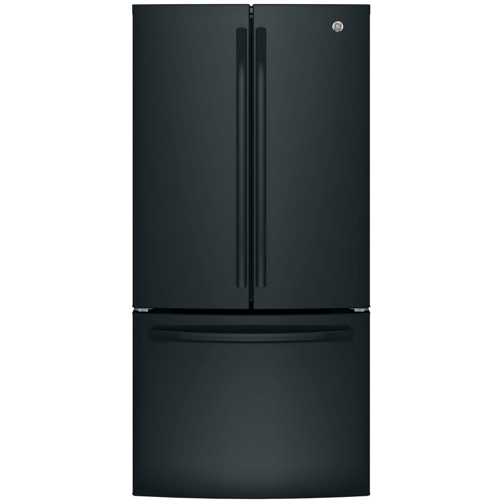 GE Appliances 18.6 Cu. Ft. Counter-Depth French-Door Refrigerator in Black, , large
