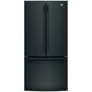 GE Appliances 18.6 Cu. Ft. Counter-Depth French-Door Refrigerator in Black, , large