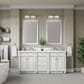 James Martin Bristol 72" Double Bathroom Vanity Cabinet in Bright White, , large