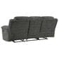 Ashley Frohn Manual Reclining Sofa in Graphite, , large