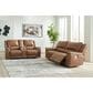Ashley Trasimeno Power Reclining Loveseat with Console in Caramel, , large