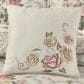J. Queen New York Chablis 16" Square Throw Pillow in Rose, Gold, Taupe and Green, , large