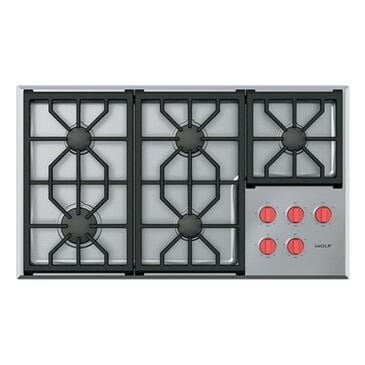 Wolf 36" Professional Gas Cooktop with 5 Burners, , large