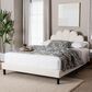 Baxton Studio Albion Boucle Queen Upholstered Platform Bed in Cream, , large