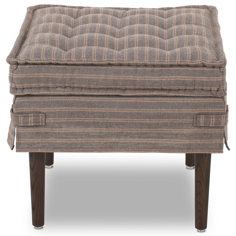 Four Hands Cole Small Ottoman in Rodin Bark, , large