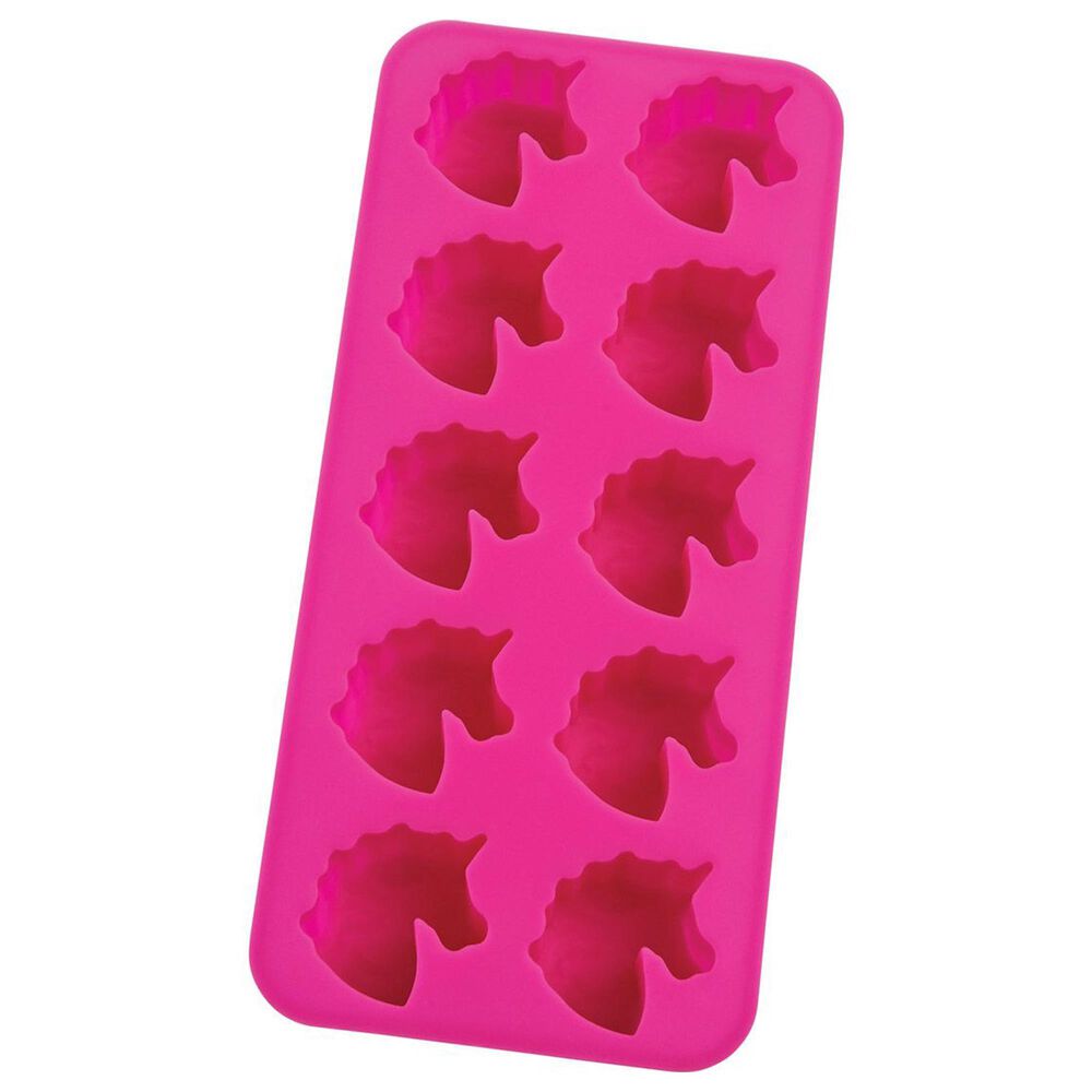 HIC Kitchen Unicorn Ice Tray and Baking Mold in Bright Pink, , large