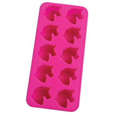HIC Kitchen Unicorn Ice Tray and Baking Mold in Bright Pink, , large