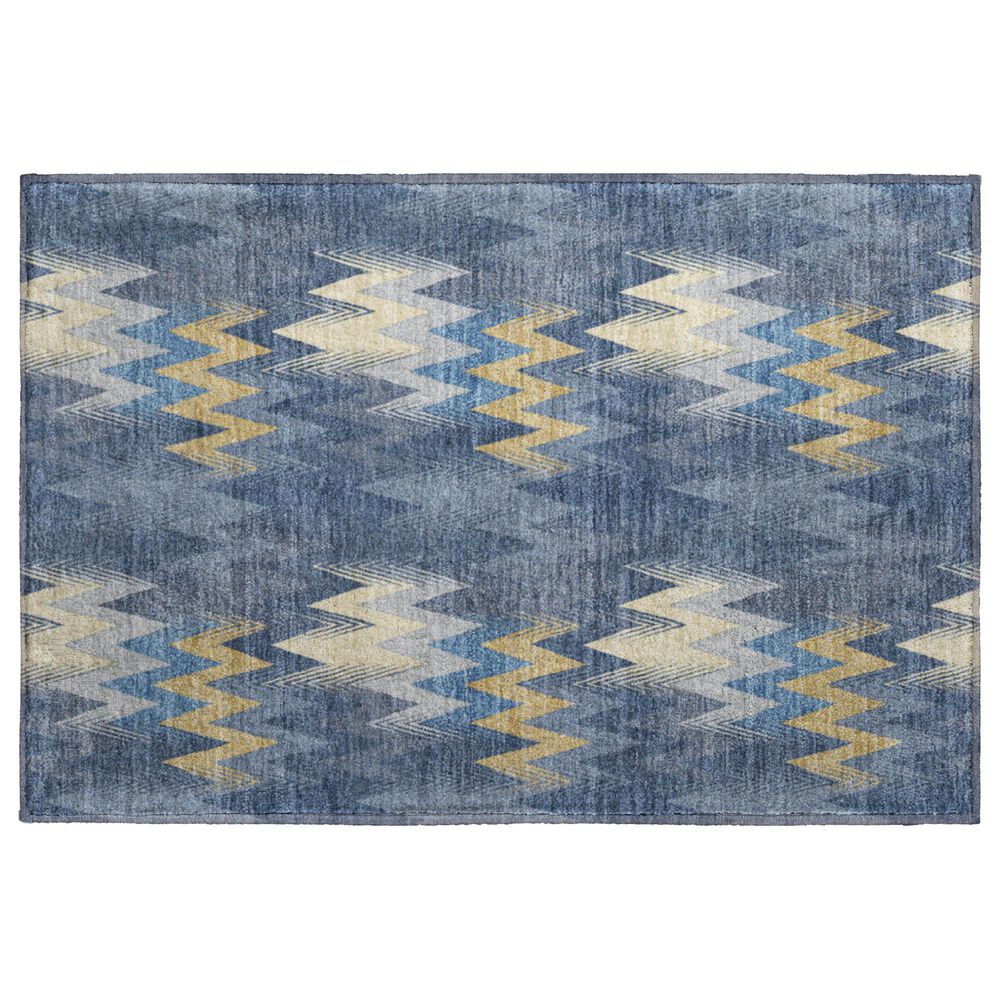 Dalyn Rug Company Soft Essentials Chevron Navy 2"6" x 3"10" Area Rug, , large