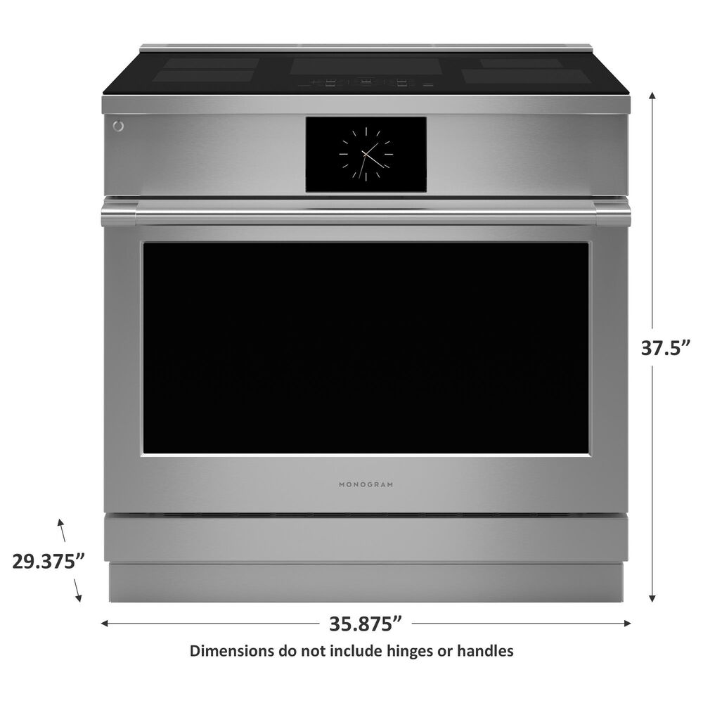 Monogram 36&quot; Induction Professional Range with 5-Elements in  Stainless Steel, , large