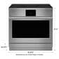 Monogram 36" Induction Professional Range with 5-Elements in  Stainless Steel, , large
