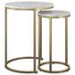 DHP Amelia Nesting Tables in White Marble, , large