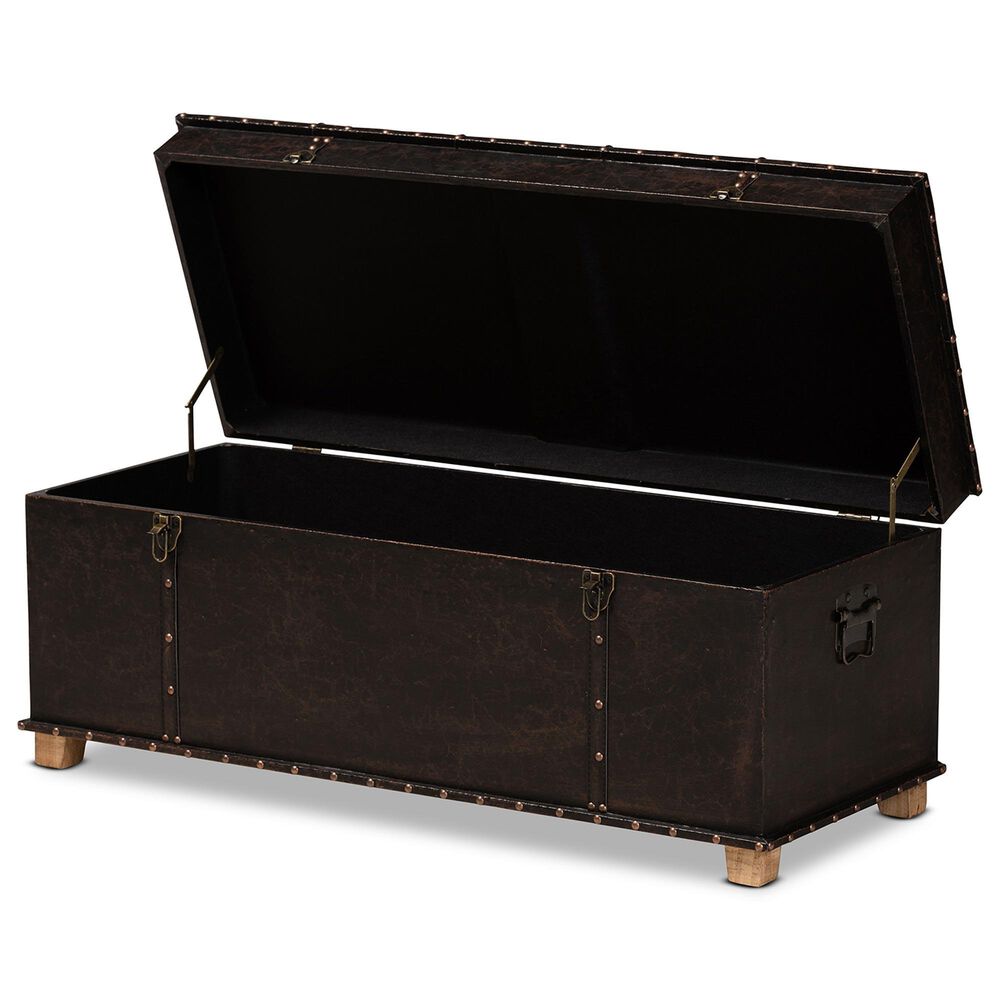 Baxton Studio Janna Storage Ottoman in Dark Brown, , large