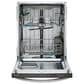 Frigidaire Gallery 3 Piece Kitchen Package with 27.8 Cu. Ft. French Door Refrigerator, 30" Front Control Gas Range with Total Convection, and 24" Built-In Bar Handle Dishwasher with CleanBoost in Stainless Steel, , large